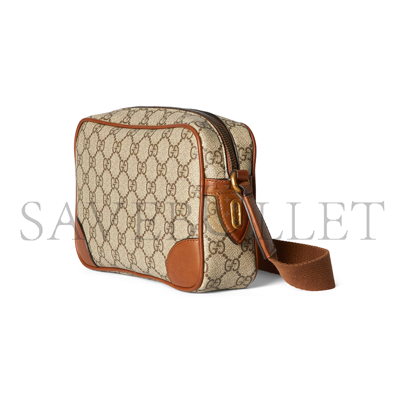 g*u*i gg emblem embossed S*per mini bag 821216 (22*14*6cm)